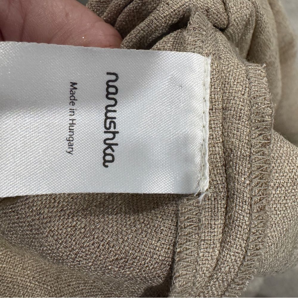 Nanushka Halter Neck Button-Down Maxi Dress Linen Size Small - Picture 5 of 6